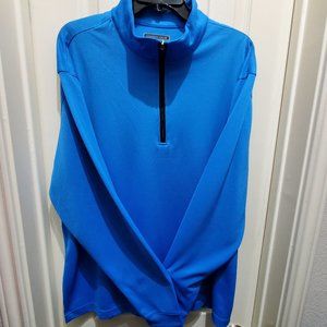 CYPRESS CLUB Performance Golf Quarter Zip Long Sleeve Pullover Shirt Jacket, Lg
